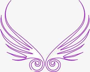 翅膀png免抠素材_88icon https://88icon.com 创意紫色翅膀 天空 抽象 爱心 紫色 紫色翅膀png 紫色翅膀免抠 线条