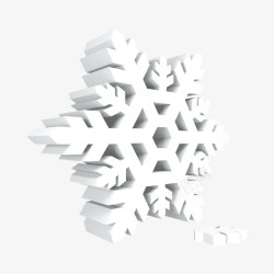 雪花3D立体素材