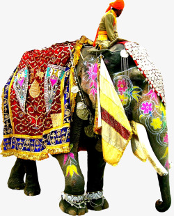 骑大象邮票骑大象的人高清图片