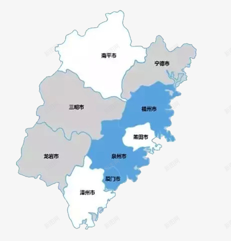 灰色福建地图png免抠素材_88icon https://88icon.com 地图 灰色 福建 福建地图