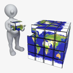 磁力电子积木3D小人高清图片