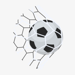 灰色圆弧足球元素矢量图素材
