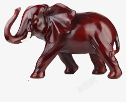 红木大象摆件素材