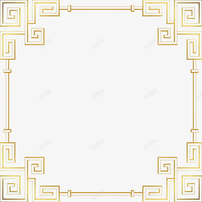 大气金色方形边框png免抠素材_88icon https://88icon.com 大气边框 奢华 方形边框 金色光晕 金色花纹 金色边框