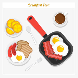 食物早餐营养鸡蛋牛肉素材