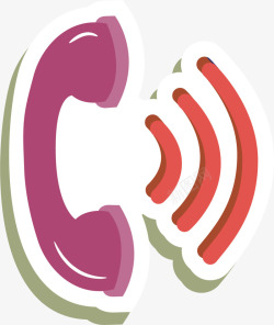 无线网信号紫色闪耀电话通讯高清图片
