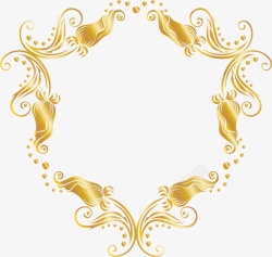 金色叶子装饰素材