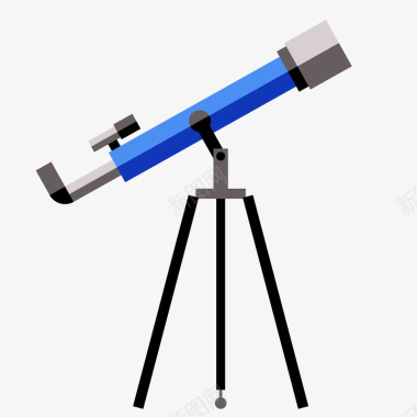 望远镜扁平化望远镜矢量图图标图标