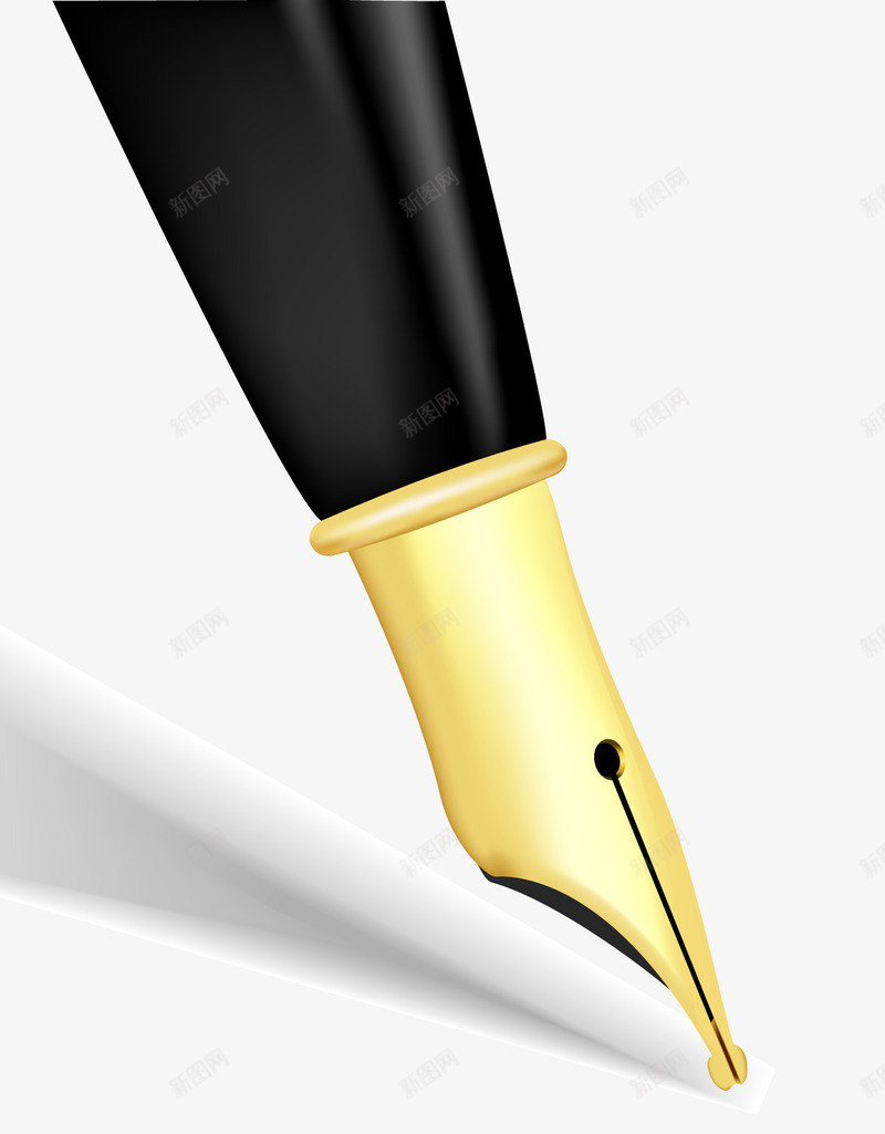 一支钢笔矢量图eps免抠素材_88icon https://88icon.com 3D PNG免抠图下载 商务 签字 装饰 钢笔字 矢量图