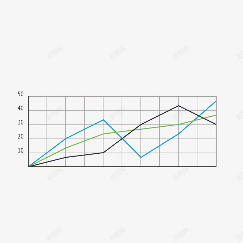 彩色折线数据png免抠素材_88icon https://88icon.com 彩色 折线 数据 方格 灰色 行情 趋势