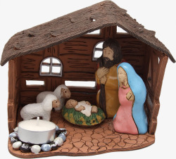 卡通3D模型耶稣诞生素材