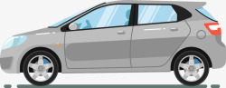 灰色小型SUV汽车图素材