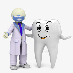 3D牙医治疗牙痛图素材