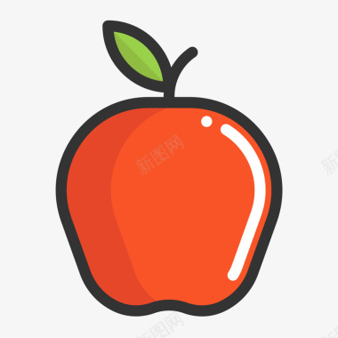 扁平化苹果图标图标
