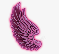 粉色冰激凌紫色翅膀高清图片