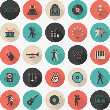 价格表标音乐标集矢量图图标图标