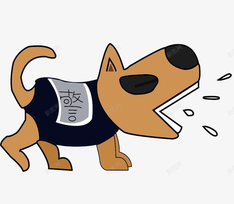 手绘灰色的警犬图png免抠素材_88icon https://88icon.com 军犬 可爱的 小狗 忠犬 汪汪叫 艺术字 衣服 警犬