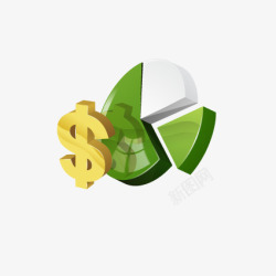 钱绿色绿色质感成分表图标高清图片