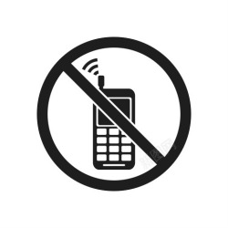 不可能电话预防禁止标志禁止禁素材