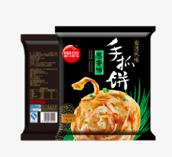 蒜香手抓饼素材