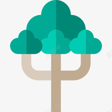 矢量树桉树图标图标
