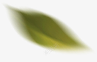 绿色漂浮树叶漂浮图标图标