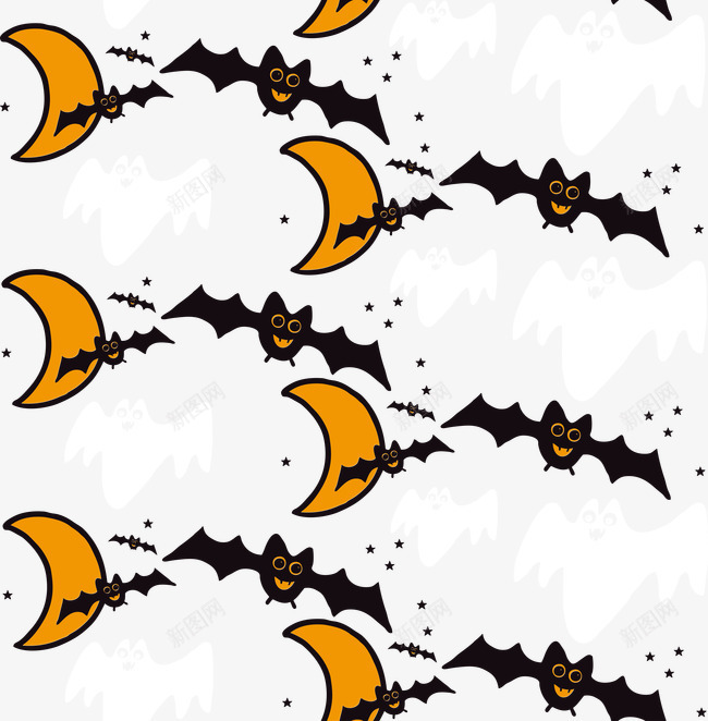 万圣节元素背景图png免抠素材_88icon https://88icon.com 万圣节元素 万圣节背景图片素材 南瓜 卡通背景 巫婆