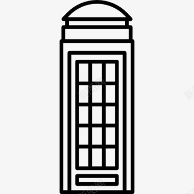 英国大本钟电话亭图标图标