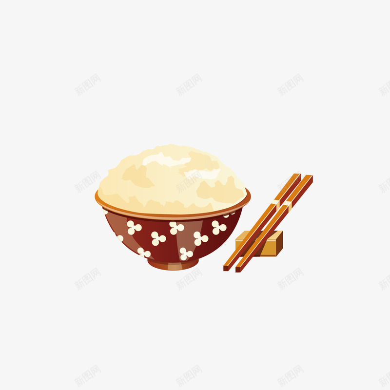 装饰一碗米饭筷子png免抠素材_88icon https://88icon.com 筷子 米饭 装饰 装饰矢量