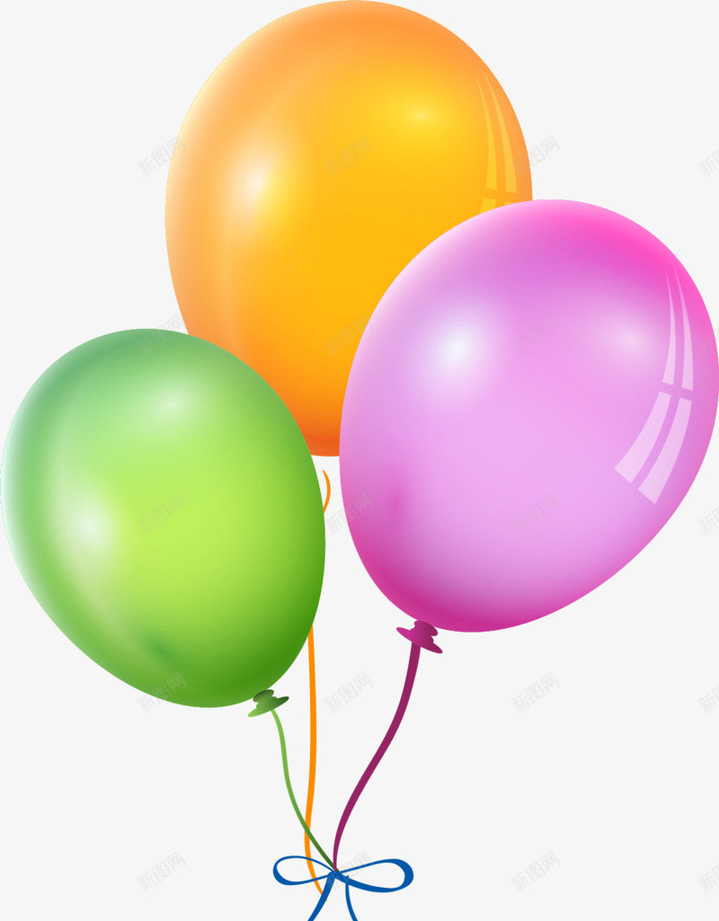 儿童节美丽的气球png免抠素材_88icon https://88icon.com 一串气球 三个气球 三只气球 儿童节 童趣 美丽的气球
