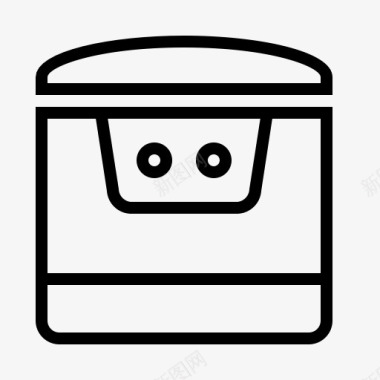 厨房置物架电器烹饪电器厨房电饭煲米船厨房图标图标
