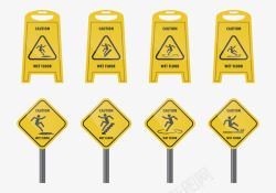 黄色警示牌素材