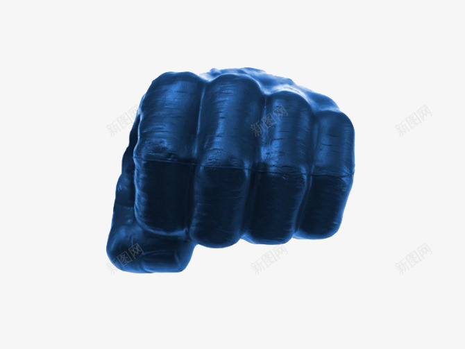 蓝色铜像握拳的手png免抠素材_88icon https://88icon.com 创意 拳头 握拳 握拳的手 蓝色 铜像 雕像 雕刻 霸气