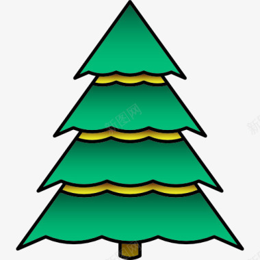 装饰海报圣诞树图标图标