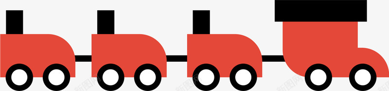 红色卡通火车png免抠素材_88icon https://88icon.com 卡通 火车 玩具 童趣 简约 红色 装饰图案
