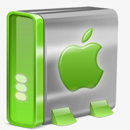 绿色MAC纯优雅的图标图标