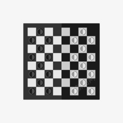 黑白格棋盘素材
