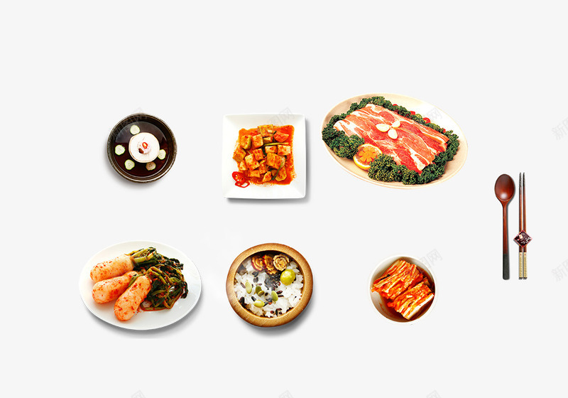 韩式料理png免抠素材_88icon https://88icon.com 小吃 美食 韩国 韩式料理 餐饮