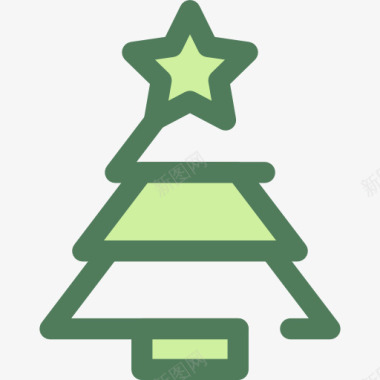 圣诞装饰圣诞树图标图标