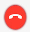 红色气泡红色电话挂机图标图标
