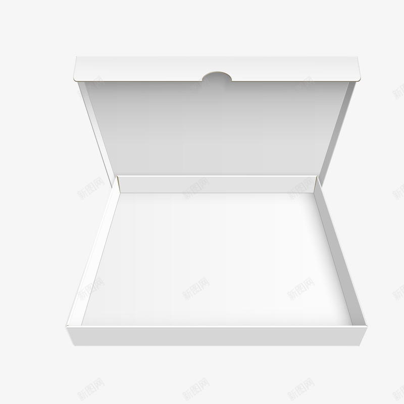 手绘披萨盒png免抠素材_88icon https://88icon.com 写实 手绘 披萨盒 飞机盒