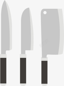 灰色扁平化刀具矢量图素材