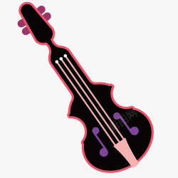 少儿乐器小提琴乐器插画矢量图高清图片