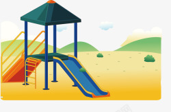 户外滑滑梯素材