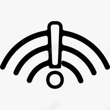 手机地址符号信号标志有叹号标志图标图标