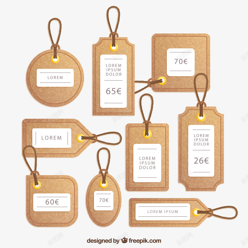 纸质价格吊牌png免抠素材_88icon https://88icon.com 价格吊牌 几何 矢量素材 纸质