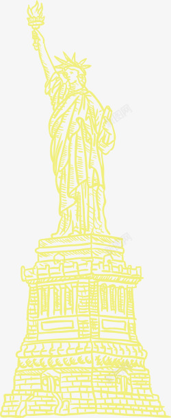 纽约自由女神像地标素材
