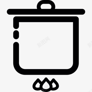 厨房用具锅图标图标