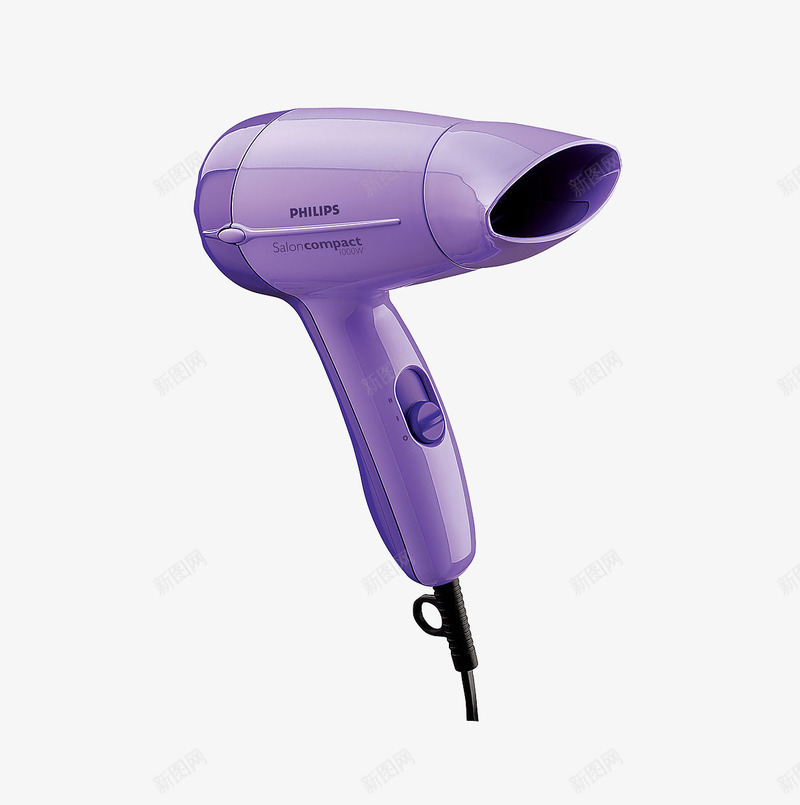 吹风机png免抠素材_88icon https://88icon.com 吹风机 小家电 紫色