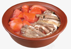 西红柿牛腩砂锅素材
